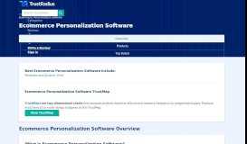 
							         Top Ecommerce Personalization Software in 2019 | TrustRadius								  
							    