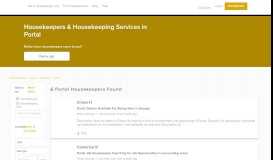 
							         Top Housekeepers In Portal | Housekeeper.com								  
							    