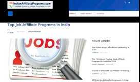 
							         Top Indian Job Affiliate Programs								  
							    