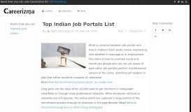 
							         Top Indian Job Portals List - Careerizma								  
							    