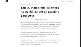 
							         Top Instagram Followers & Unfollowers Tracking Apps which ...								  
							    
