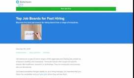 
							         Top Job Boards for Fast Hiring - Betterteam								  
							    