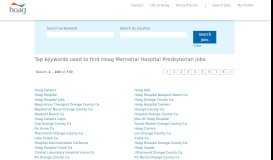 
							         Top job searches at Hoag Memorial Hospital Presbyterian								  
							    