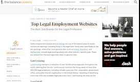 
							         Top Legal Employment Websites - The Balance Careers								  
							    