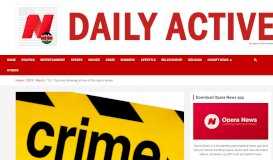 
							         Top mind blowing crimes of the day in Kenya – Daily Active Kenya								  
							    