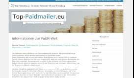 
							         Top-Paidmailer.eu - Paid4-Informations-Seiten								  
							    