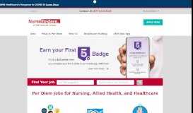 
							         Top Per Diem Nurse Jobs & Allied Health Jobs| Nursefinders Staffing								  
							    