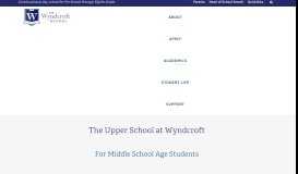 
							         Top Private Middle School In Pottstown, PA | The Wyndcroft School								  
							    