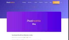 
							         Top Ranked Wordpress Websites in India - Pixelmattic								  
							    