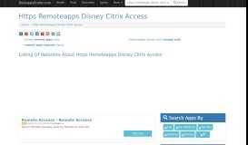 
							         Top Sites | Https Remoteapps Disney Citrix Access 2019 ...								  
							    