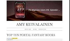 
							         Top Ten Portal Fantasy Books – Amy Kuivalainen								  
							    