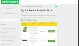 
							         Top tp-link poe router for 2019 | Aralu Reviews								  
							    