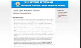 
							         TOP-UP Degree Programme 2019/2020 Academic Session - BELLSUNI								  
							    