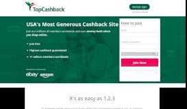 
							         TopCashback.com: The USA's Most Generous Cash Back ...								  
							    