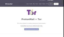 
							         Tor Encrypted Email - ProtonMail								  
							    
