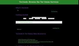 
							         Tor2web: Browse the Tor Onion Services								  
							    