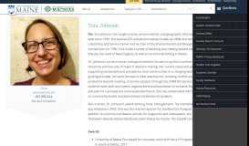 
							         Tora Johnson - About UMM - University of Maine Machias								  
							    