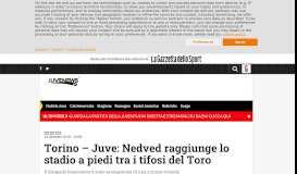 
							         Torino - Juve: Nedved raggiunge lo stadio a piedi tra i tifosi del Toro								  
							    