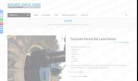 
							         Tornado portal kit Land Rover – Kamo Oko Vidi								  
							    