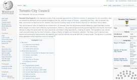 
							         Toronto City Council - Wikipedia								  
							    
