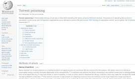 
							         Torrent poisoning - Wikipedia								  
							    