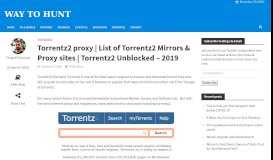 
							         Torrentz2 proxy | List of Torrentz2 Mirrors & Proxy sites | Torrentz2 ...								  
							    