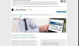 
							         Toshiba Business Support Portal - dynabook								  
							    