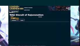 
							         Total Biscuit of Rejuvenation | League of Legends Wiki | FANDOM ...								  
							    