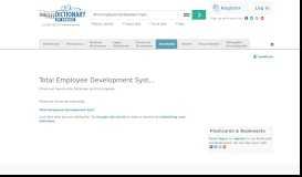 
							         Total Employee Development System - How is Total ...								  
							    