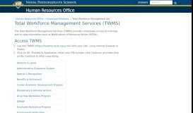 
							         Total Workforce Management Services (TWMS) - Naval Postgraduate ...								  
							    