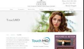 
							         TouchMD for The Leffel Center								  
							    