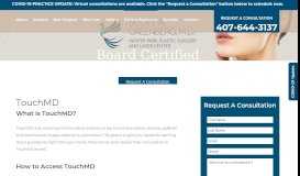 
							         TouchMD | Patient Portal | Winter Park Plastic Surgery & Laser Center								  
							    