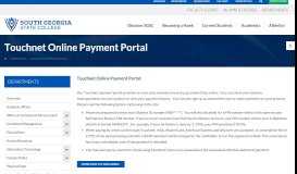
							         Touchnet Online Payment Portal - South Georgia State College								  
							    