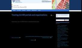 
							         Touring ArcGIS portals and organizations | GEOG 865: Cloud GIS								  
							    