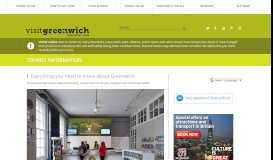 
							         Tourist Information - Visit Greenwich								  
							    