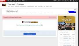 
							         Tournament Challenge - ESPN - Login - Fantasy - ESPN.com								  
							    
