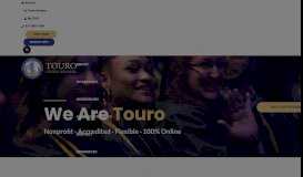 
							         Touro University Worldwide - Accredited Online Degrees								  
							    