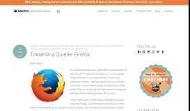 
							         Towards a Quieter Firefox - Black Hills Information Security								  
							    