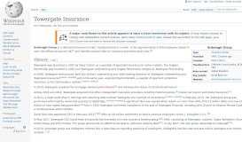 
							         Towergate Insurance - Wikipedia								  
							    