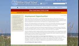 
							         Town of Hilton Head Island Employment Opportunities								  
							    