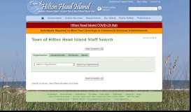
							         Town of Hilton Head Island Staff Search								  
							    