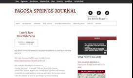 
							         Town's New CivicWeb Portal | Pagosa Springs Journal								  
							    