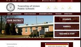 
							         Township of Union Public School District - Home								  
							    