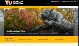 
							         Towson University | Maryland's University of Opportunities								  
							    