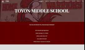 
							         Toyon Middle School								  
							    