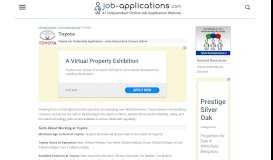 
							         Toyota Application, Jobs & Careers Online - Job-Applications.com								  
							    