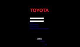
							         Toyota Enterprise Security Service - Login								  
							    