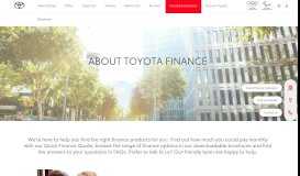 
							         Toyota Financial Services | About TFS | Toyota UK								  
							    