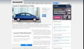 
							         Toyota to build Prius in USA - AutoMotoPortal.com								  
							    