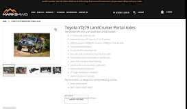 
							         Toyota VDJ79 & GRJ79 LandCruiser Portal Axles - ultimate 6 ...								  
							    